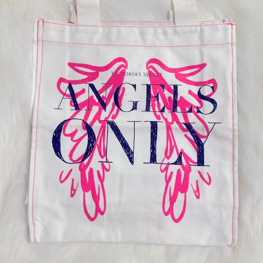 Victoria’s Secret Angels Only Canvas Tote NWT Excellent Condition